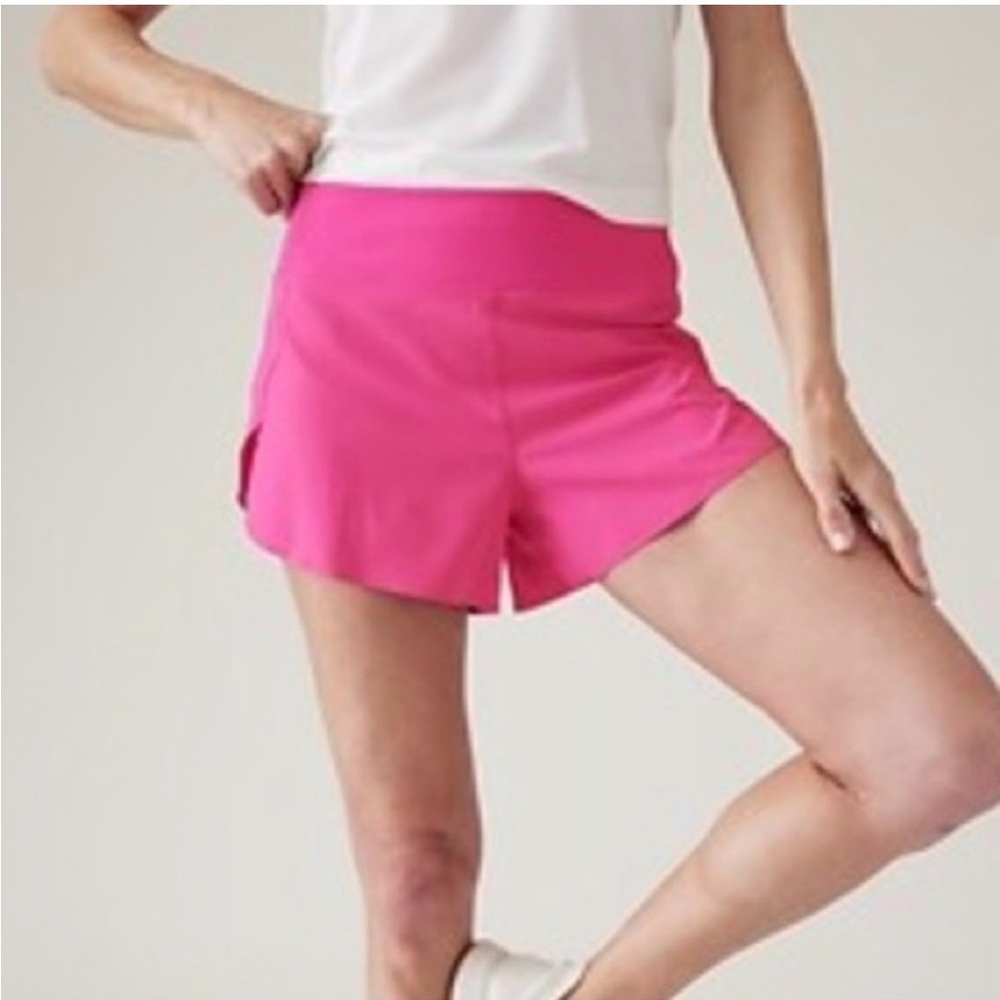 Athleta Run With It 3.5” Short in Salvia Pink- Size XL - Picture 2 of 8